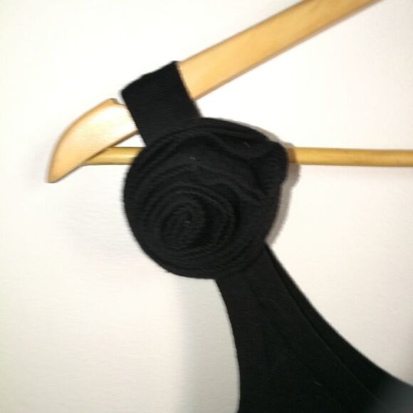 Sonia RYKIEL X H&M Black Pima Cotton Ruffles Knitted Fit & Flare Mini Dress XS - Picture 5 of 14